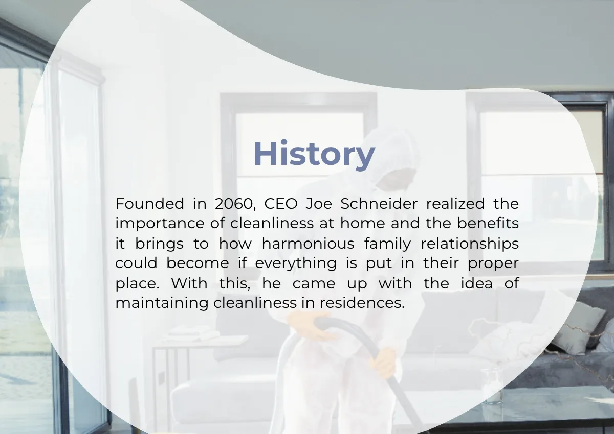 Free Residential Cleaning Company Profile Template to Edit Online