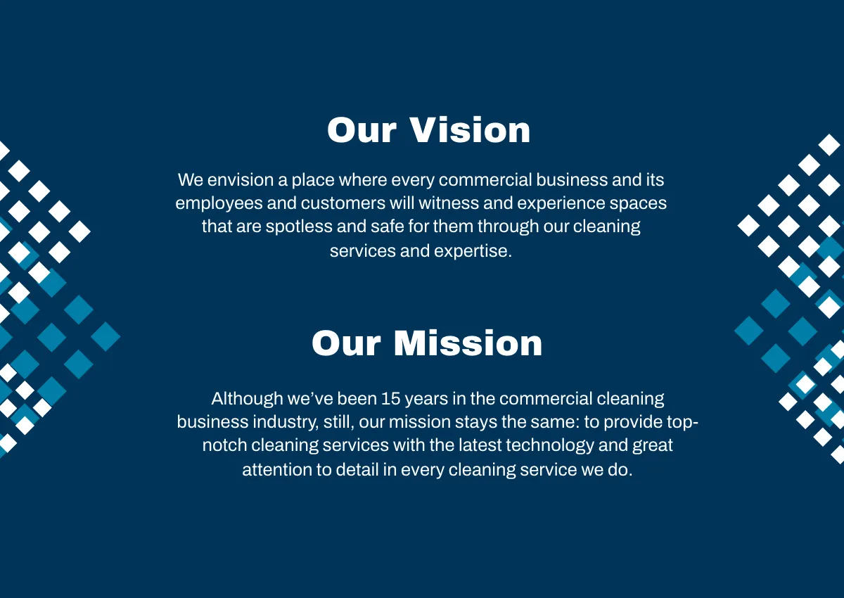 Free Commercial Cleaning Company Profile Template to Edit Online
