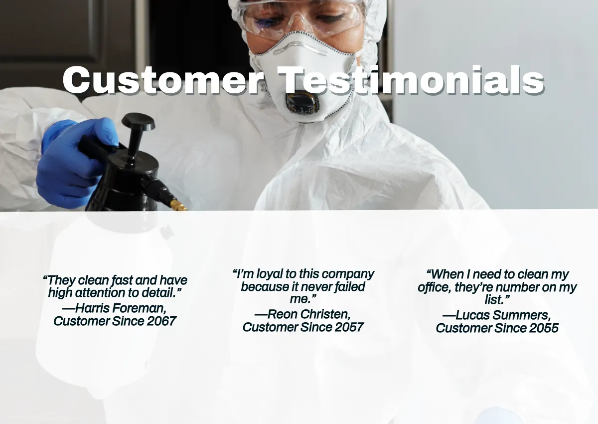 Free Commercial Cleaning Company Profile Template to Edit Online