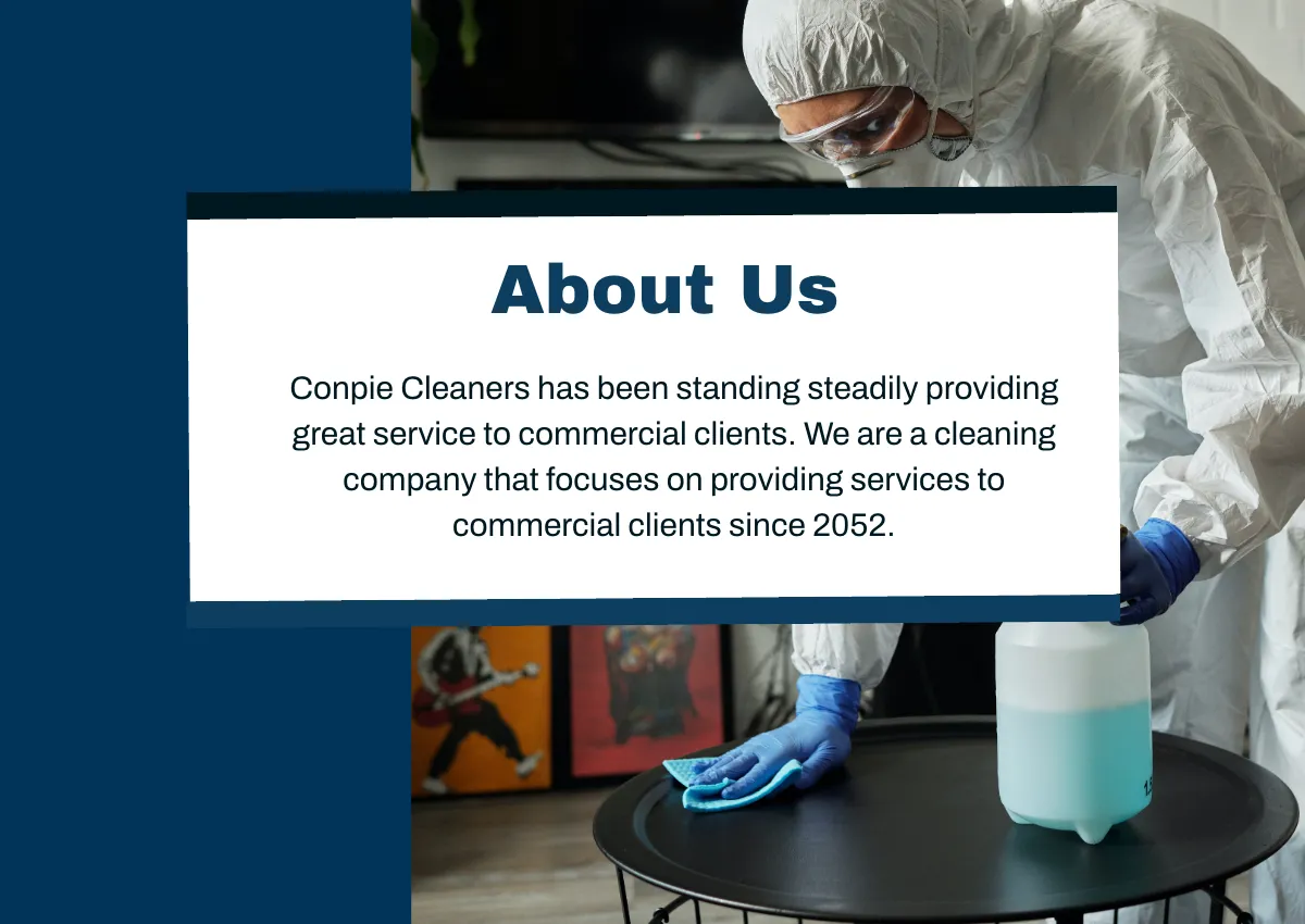 Free Commercial Cleaning Company Profile Template to Edit Online