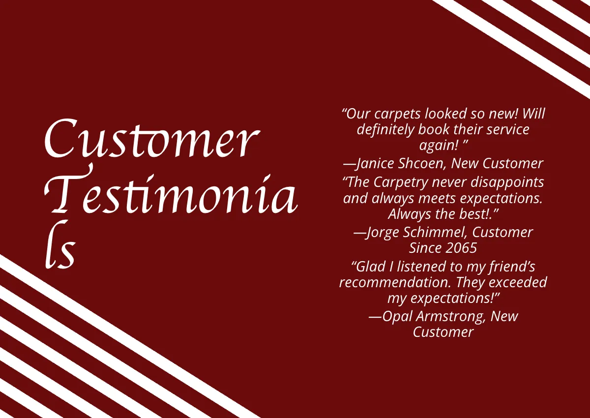 Free Carpet Cleaning Company Profile Template to Edit Online