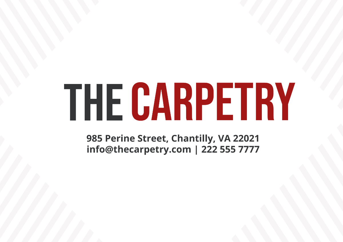 Free Carpet Cleaning Company Profile Template