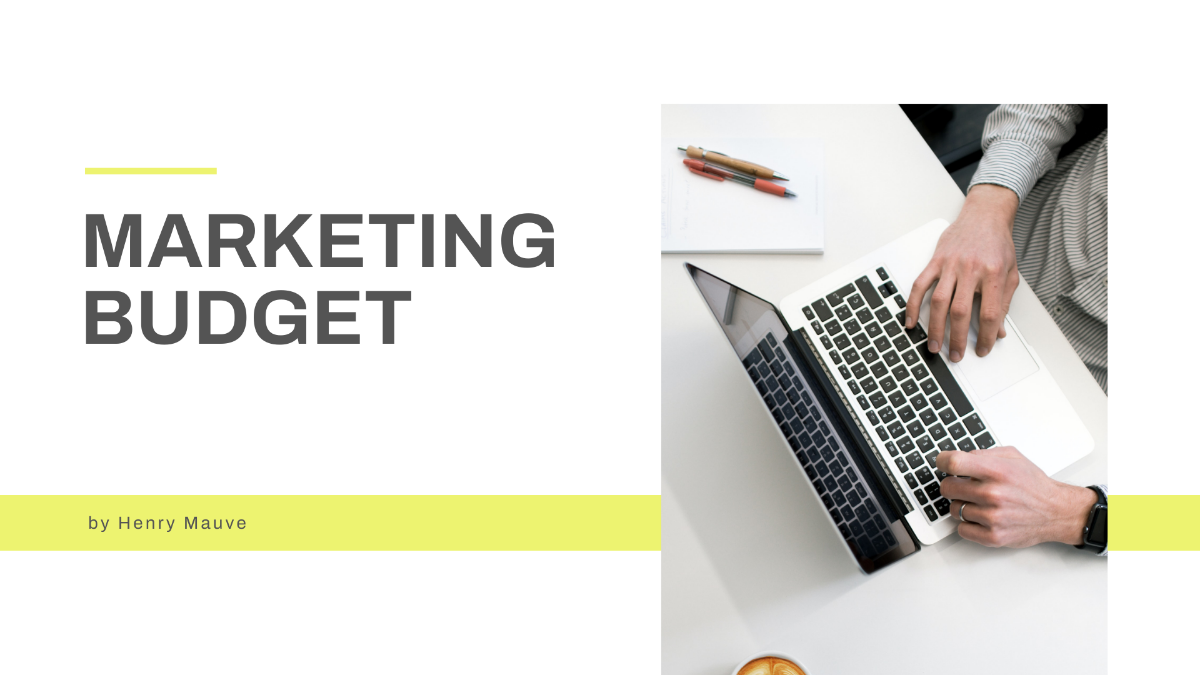 Marketing Budget Presentation Template