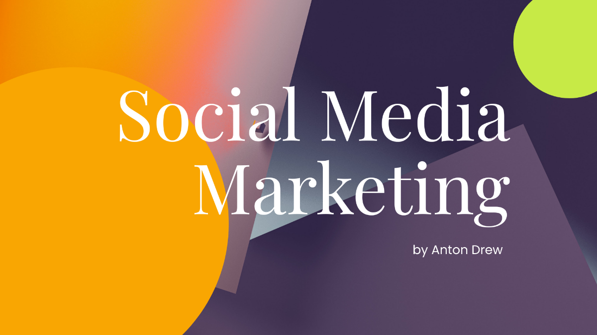 Social Media Marketing Presentation Template