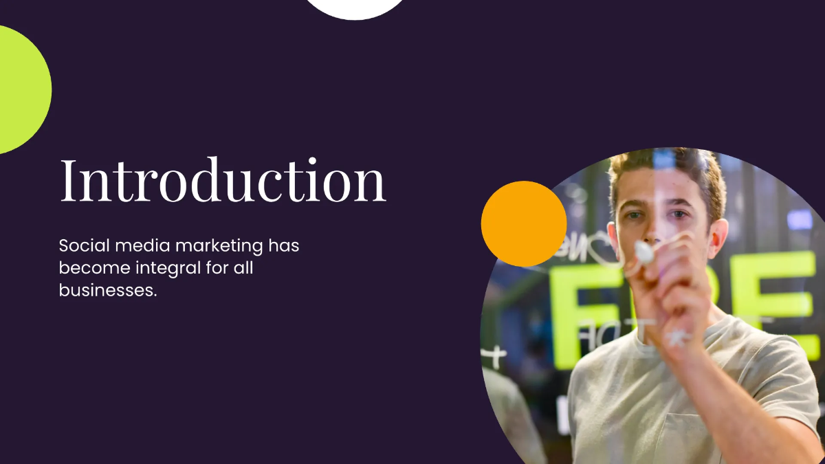 Free Social Media Marketing Presentation Template to Edit Online