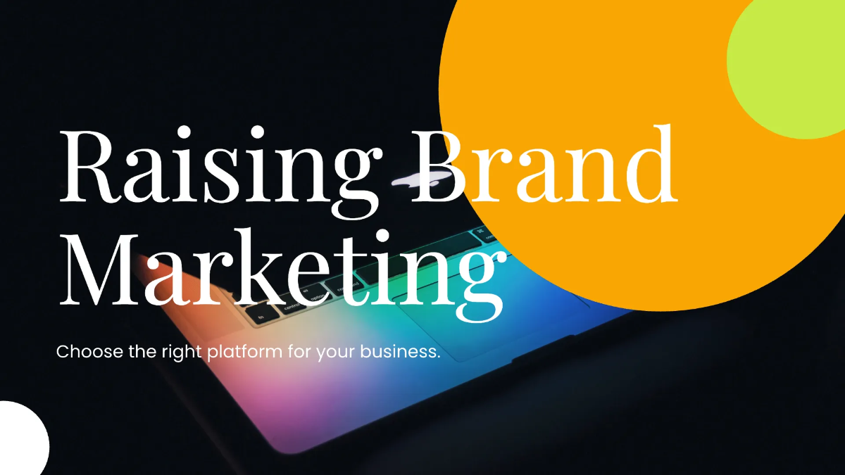 Free Social Media Marketing Presentation Template to Edit Online