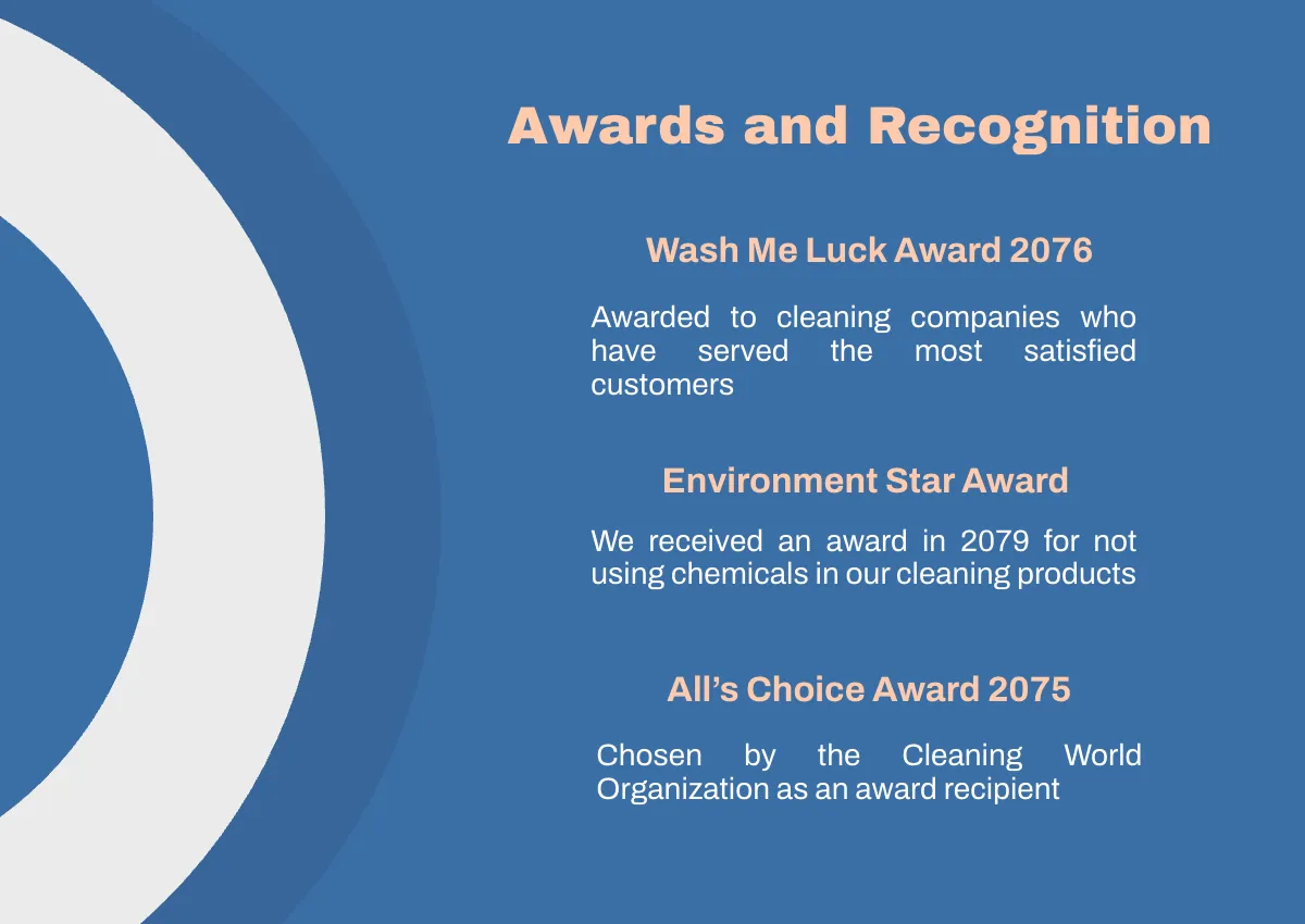 Free Domestic Cleaning Company Profile Template to Edit Online