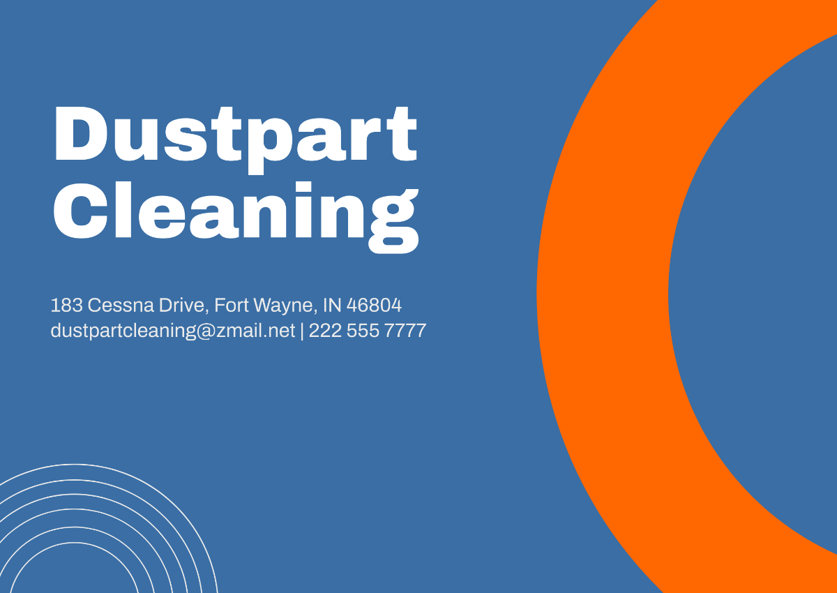 Domestic Cleaning Company Profile