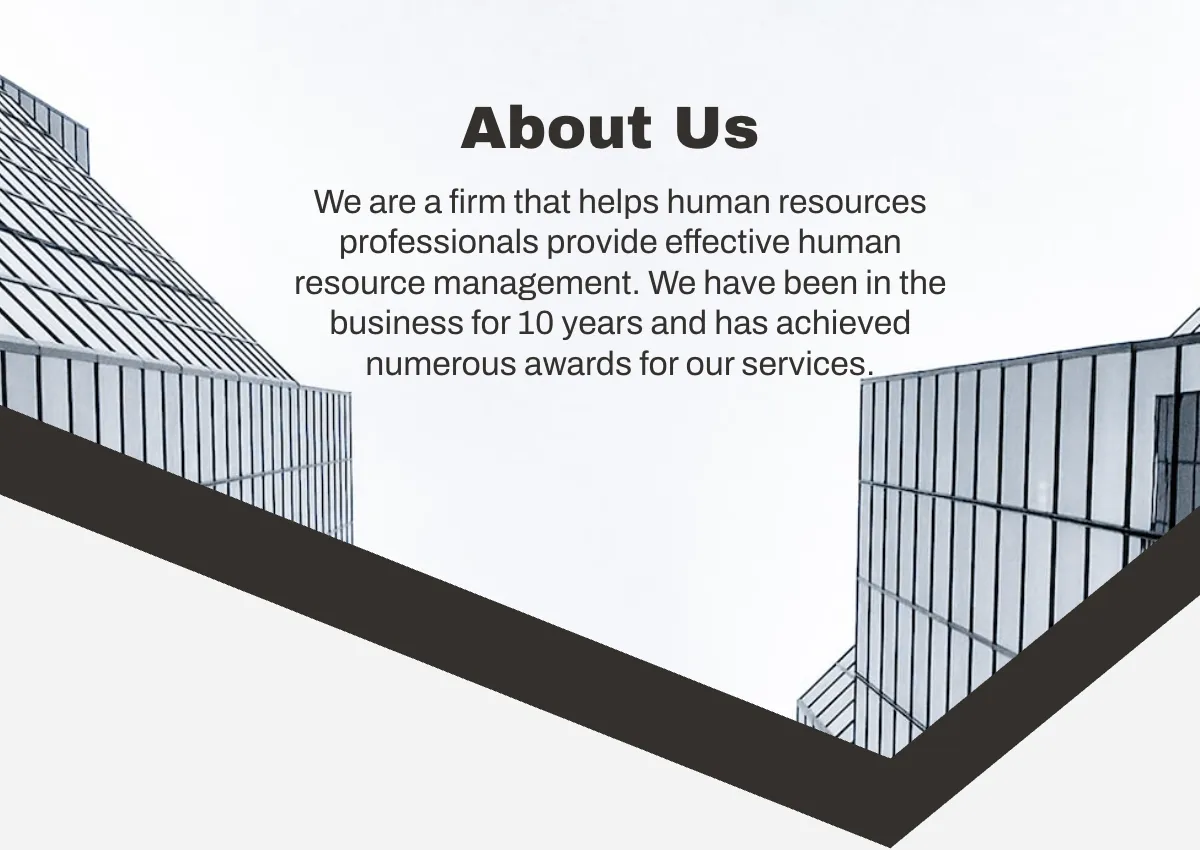 Free HR Consulting Company Profile Template to Edit Online