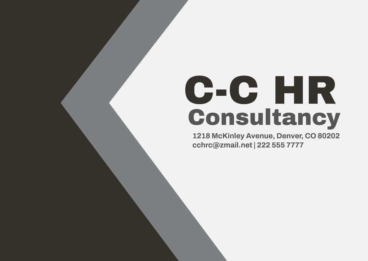 Free HR Consulting Company Profile Template