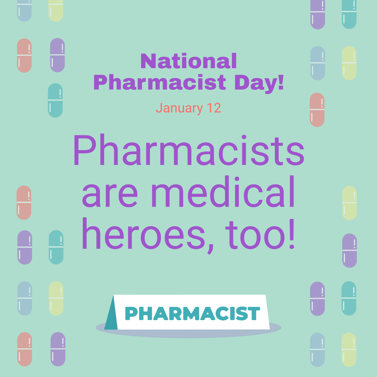 National Pharmacist Day Instagram Post Template