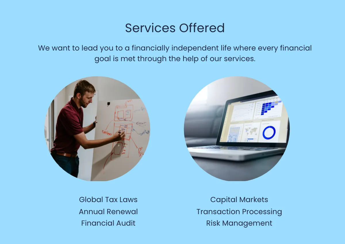 Free Financial Consulting Company Profile Template to Edit Online