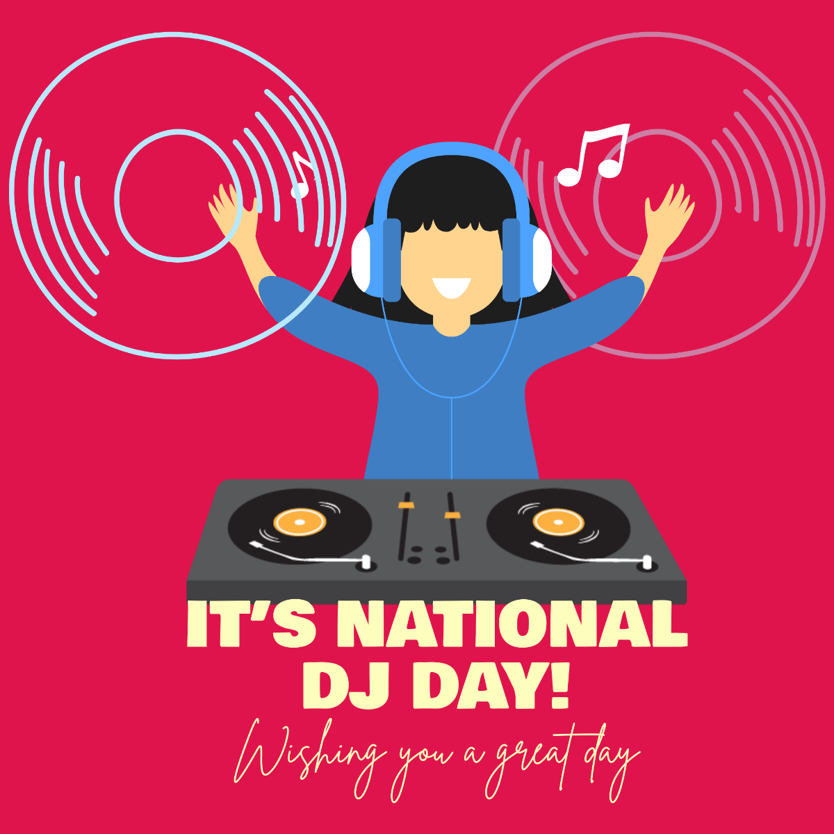 National DJ Day FB Post Template