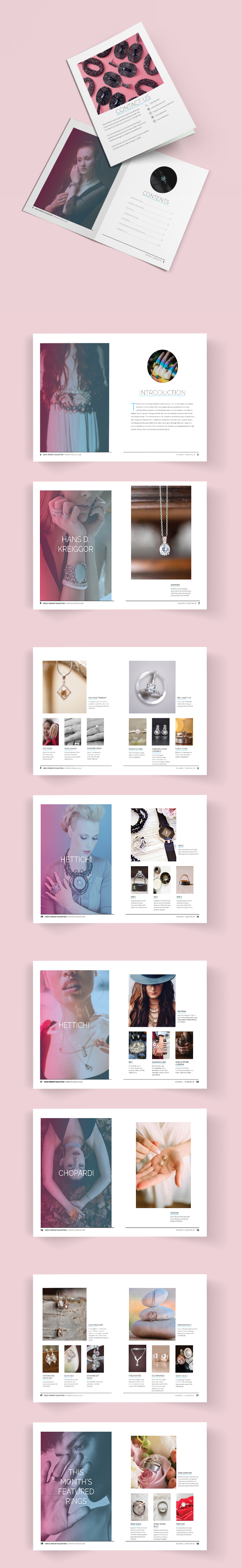 Jewelry Product Catalog Template InDesign, Word, PDF
