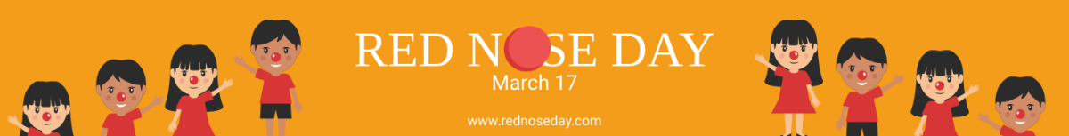 Red Nose Day Website Banner Template
