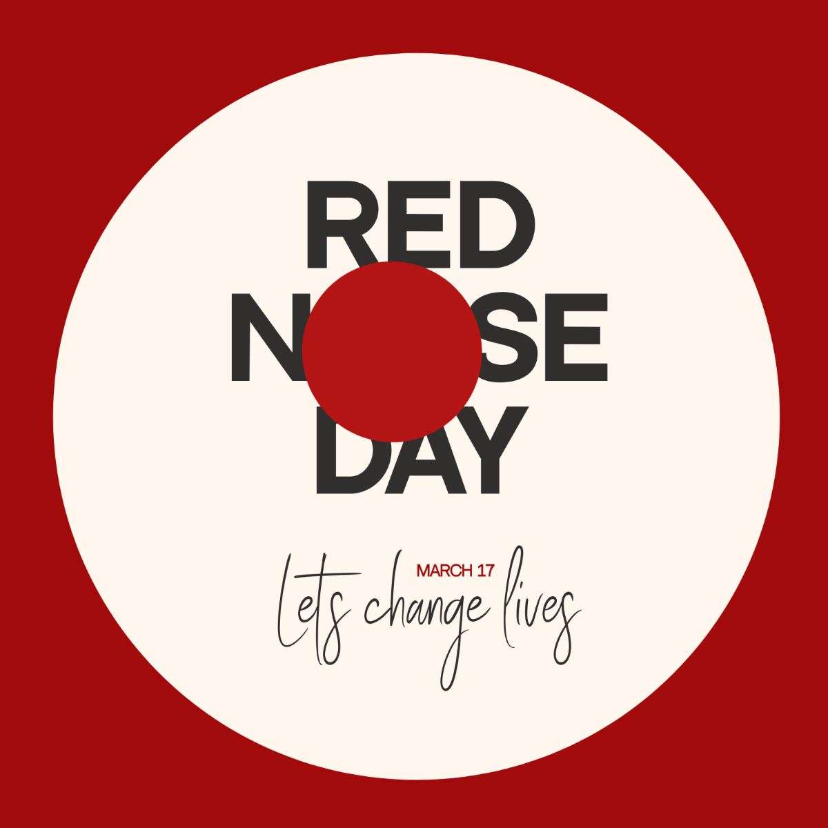 Red Nose Day Whatsapp Post Template