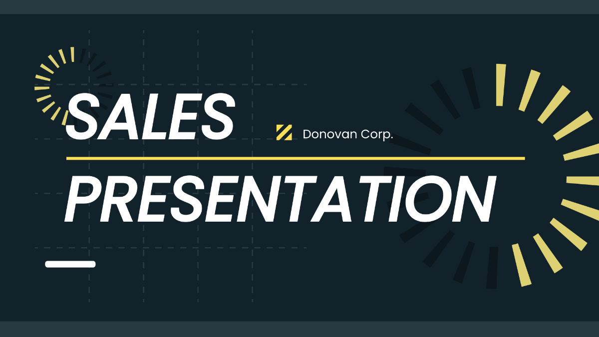 Sales Presentation Template