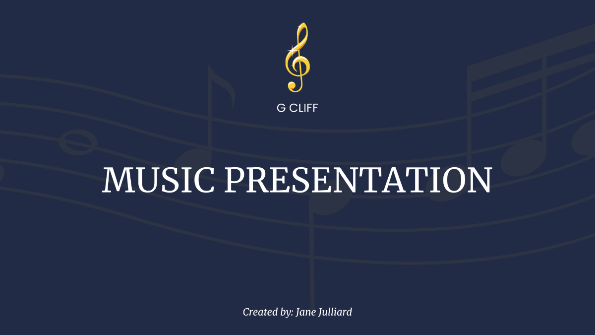 Music Presentation Template