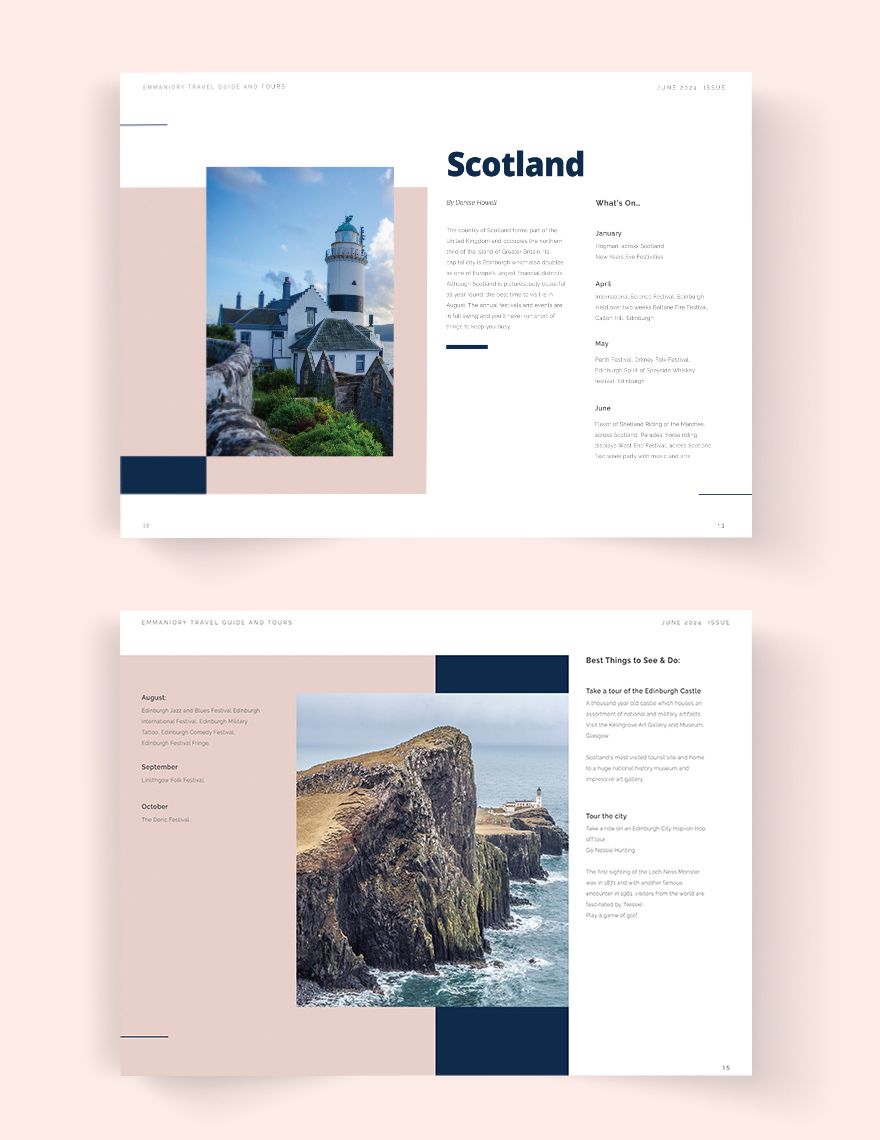 Travel Guide Catalog Template