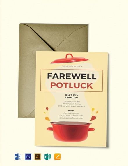 Potluck Invitation Template Free from images.template.net
