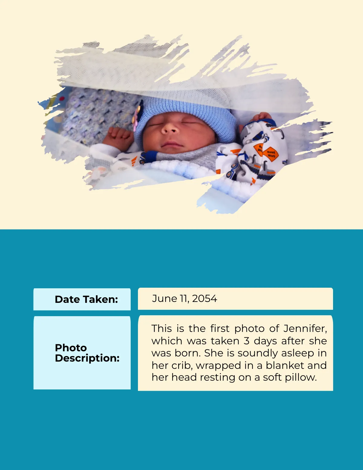 Free Baby Book Template to Edit Online