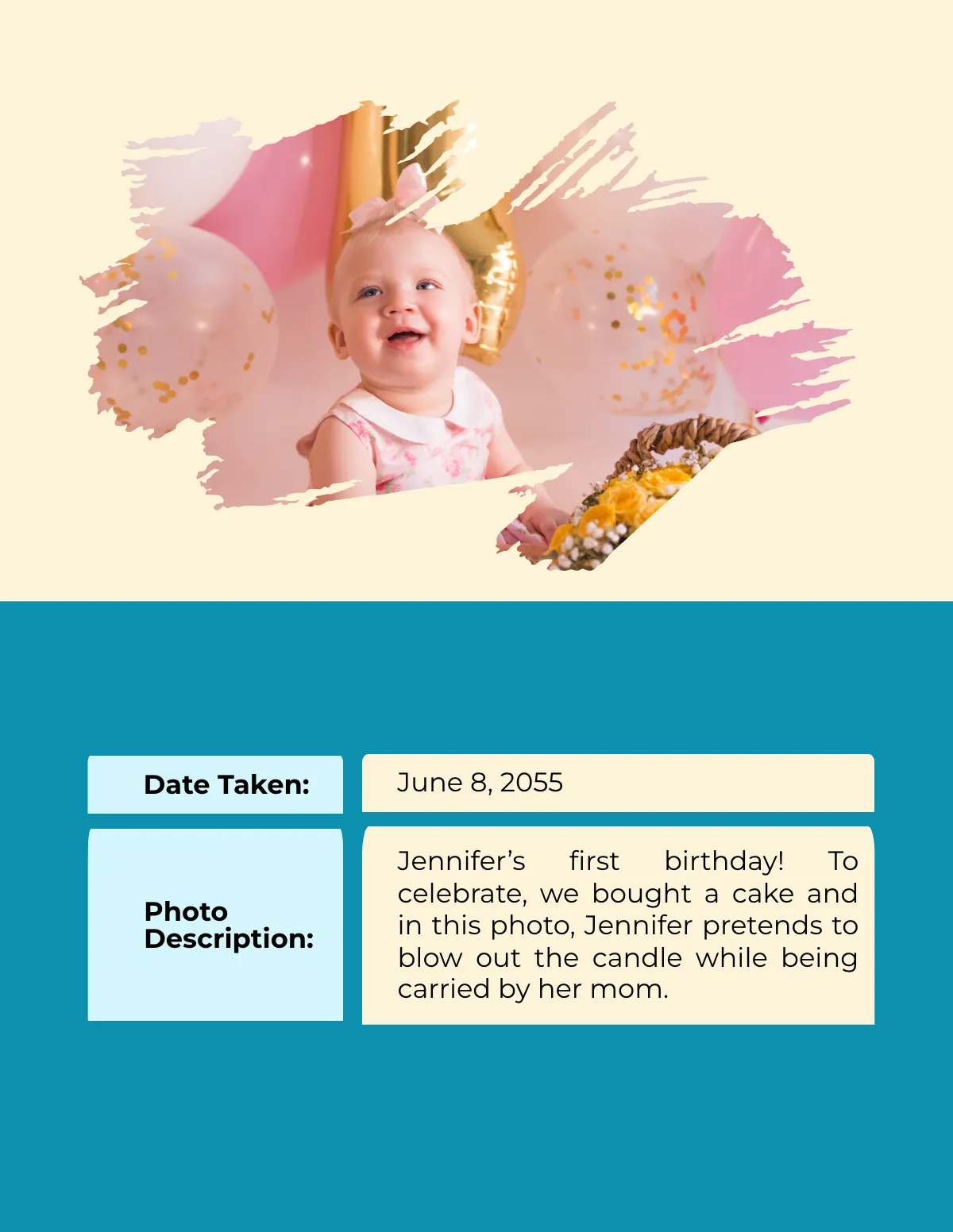 Free Baby Book Template to Edit Online