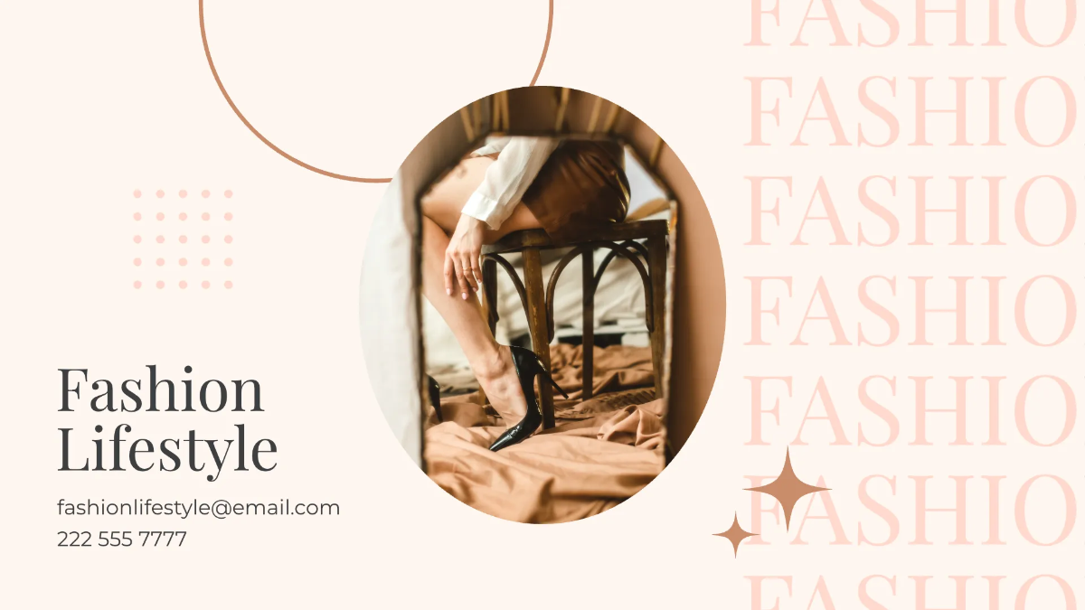Free Elegant Fashion Presentation Template to Edit Online