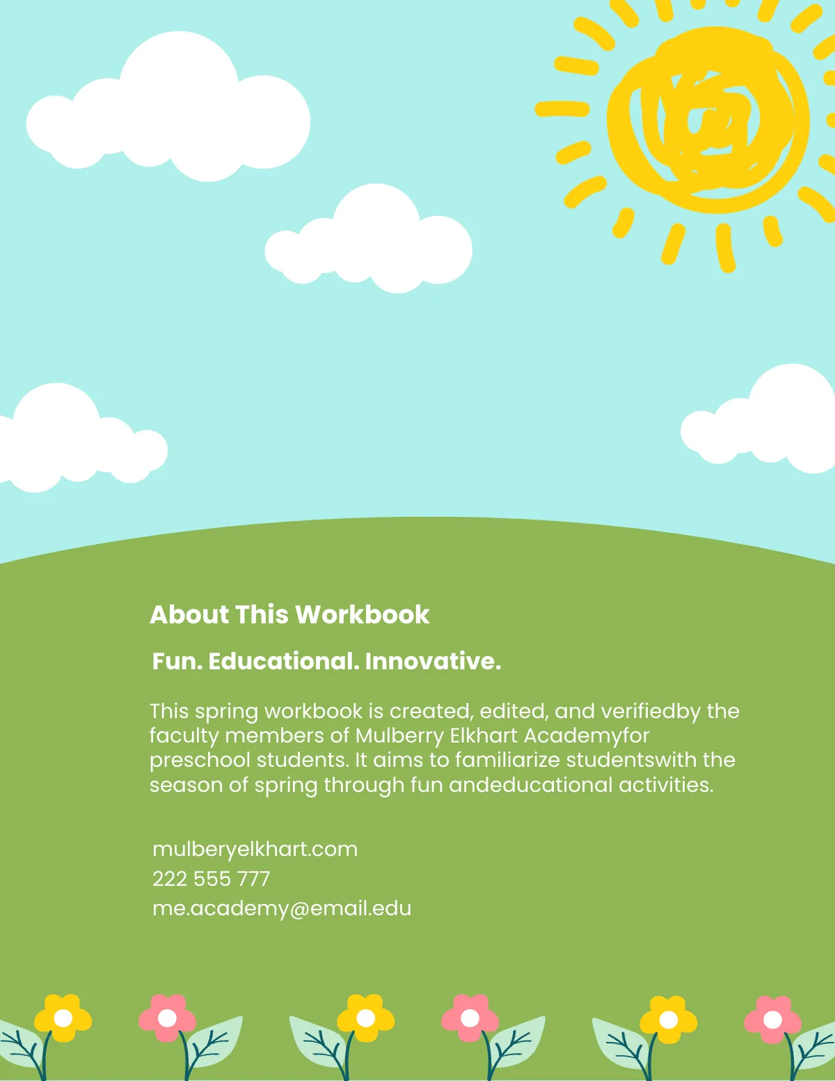 Free Spring Workbook Template to Edit Online