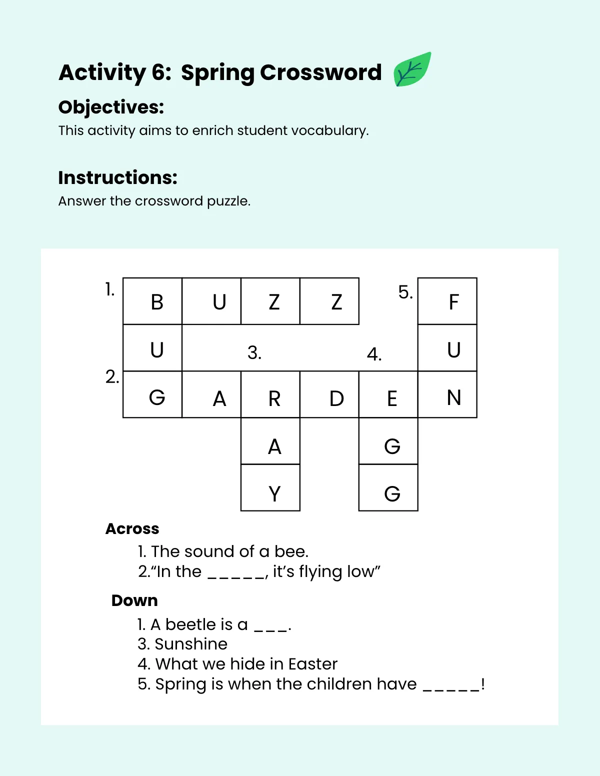 Free Spring Workbook Template to Edit Online