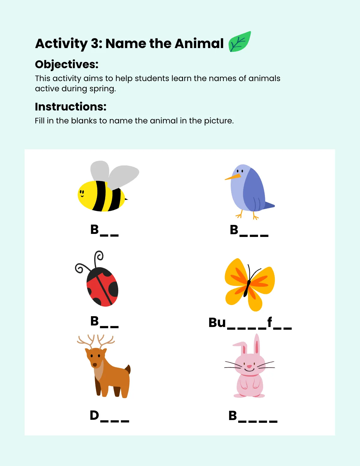 Free Spring Workbook Template to Edit Online