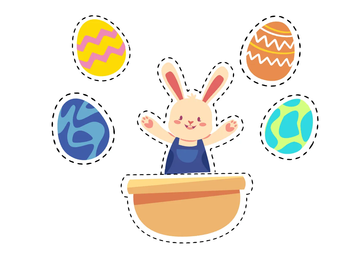 Free Easter Cutout Template to Edit Online