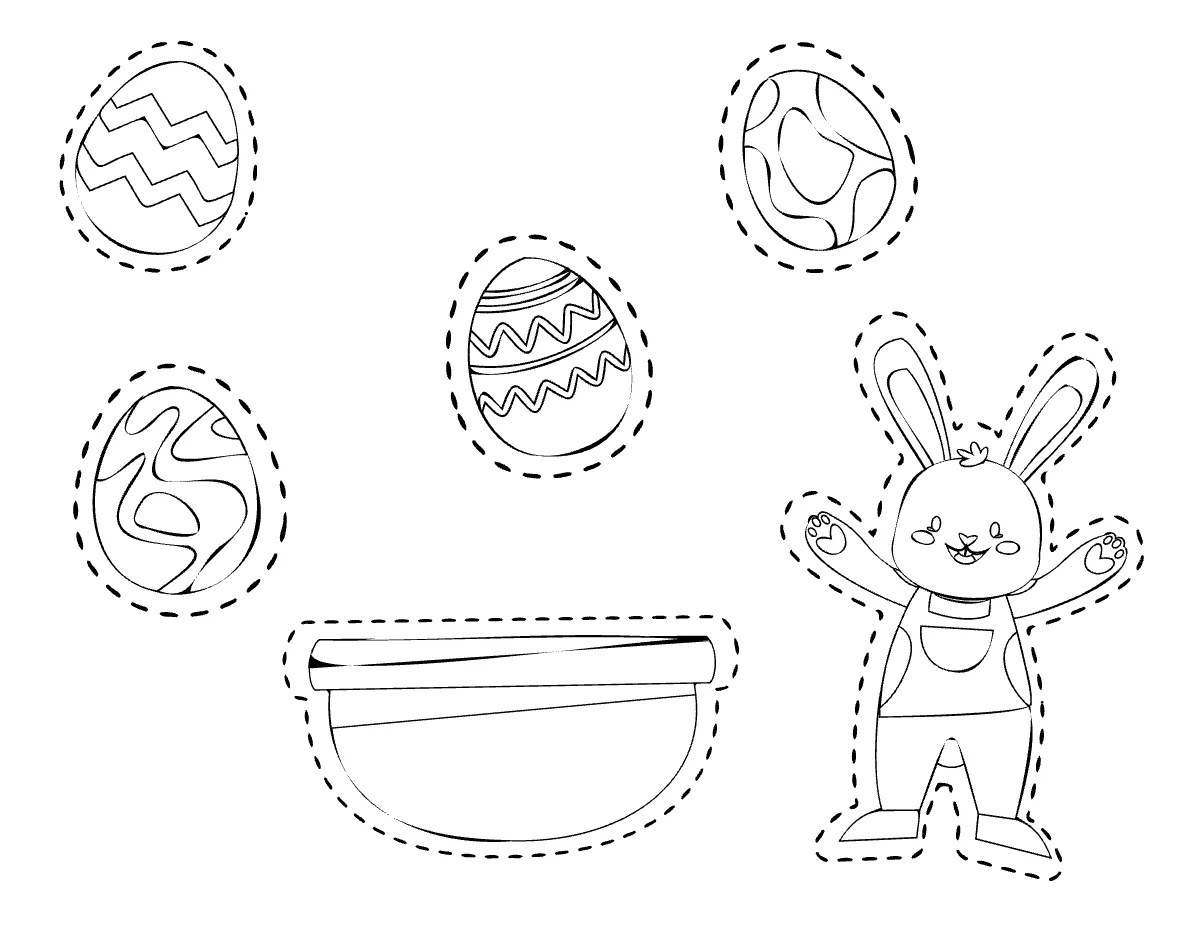 Free Easter Cutout Template to Edit Online