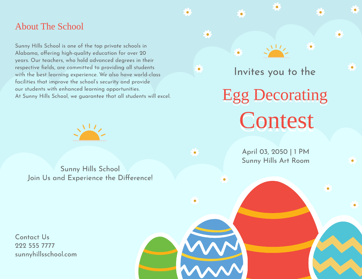 Easter Brochure Template - Edit Online & Download