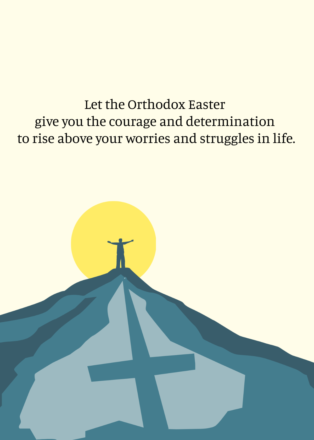 Orthodox Easter Message  Template