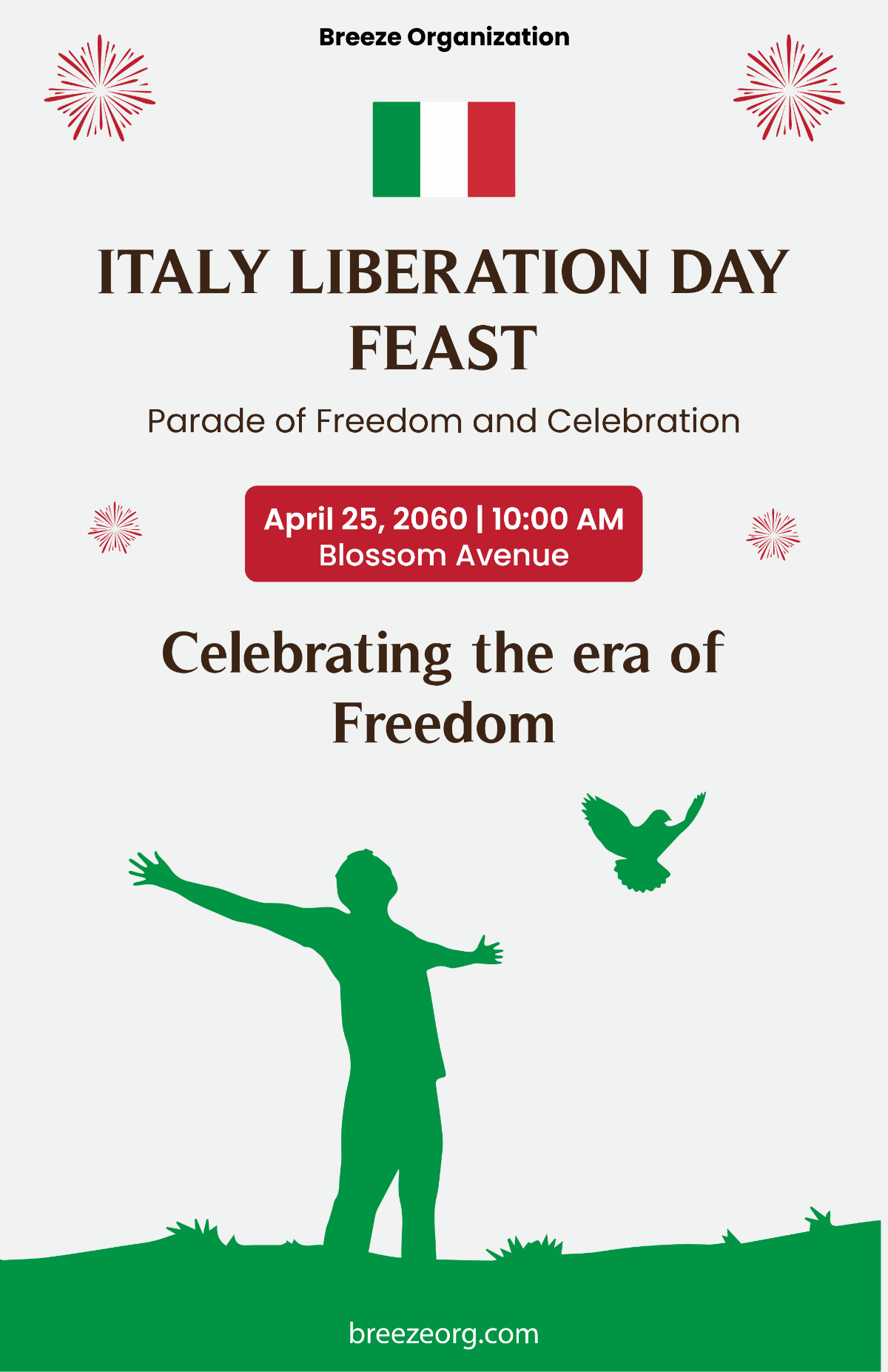 Free Italy Liberation Day Event Template