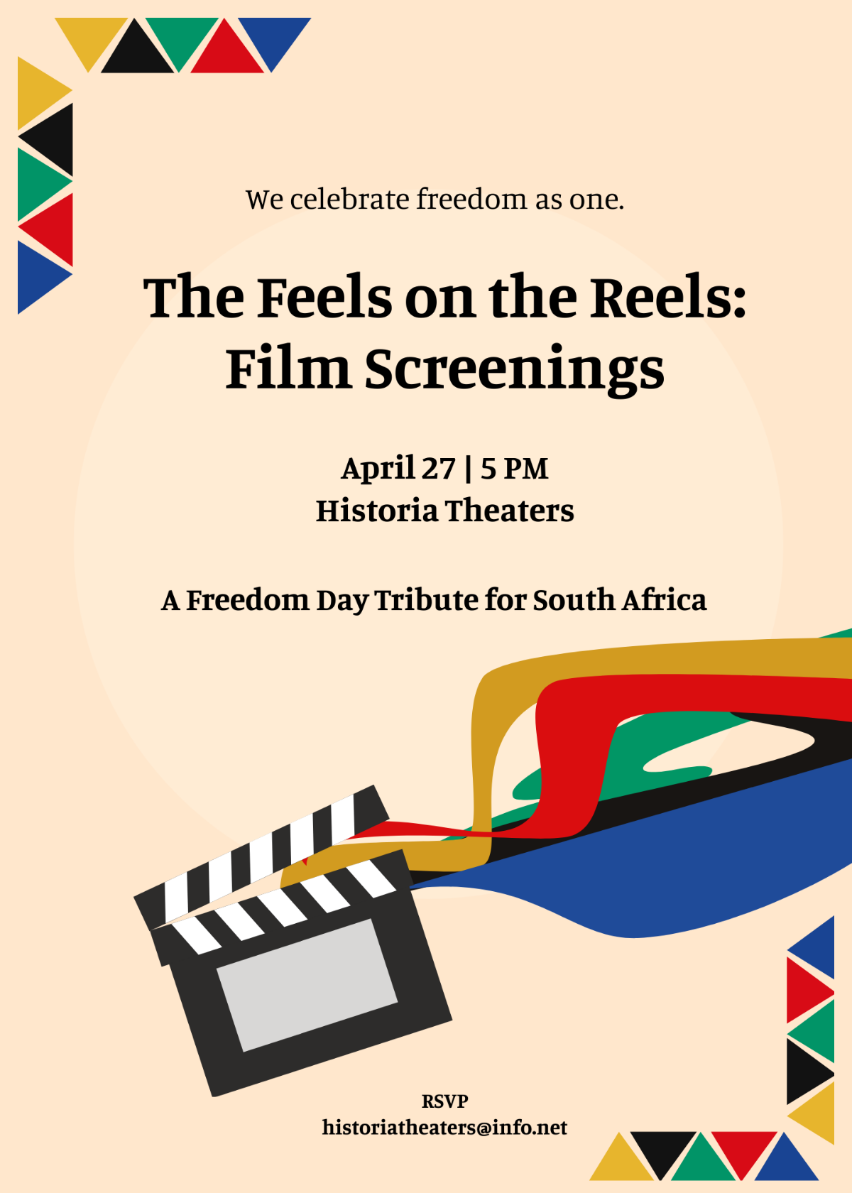 South Africa Freedom Day Invitation Template