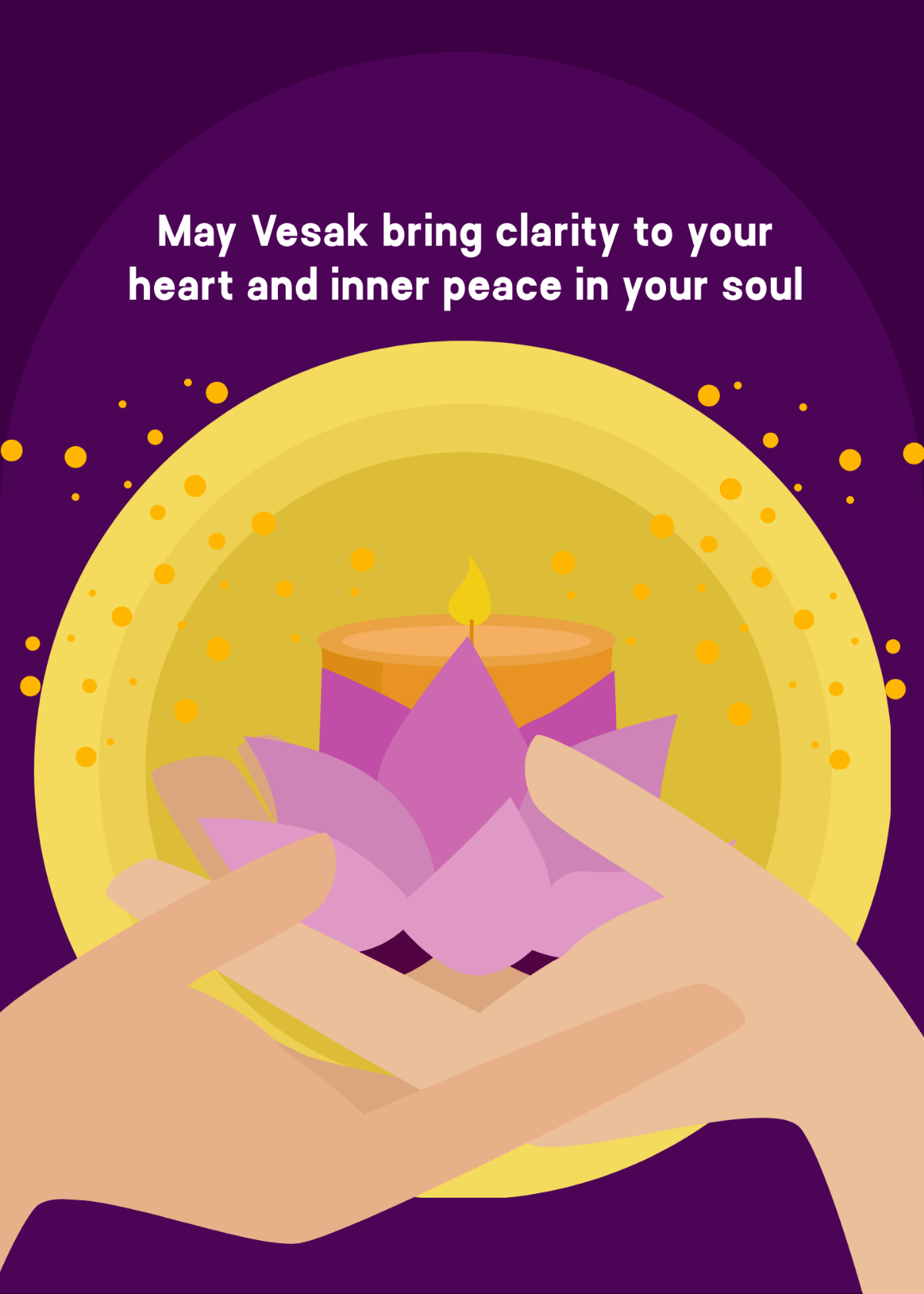 Free Vesak Wishes Template
