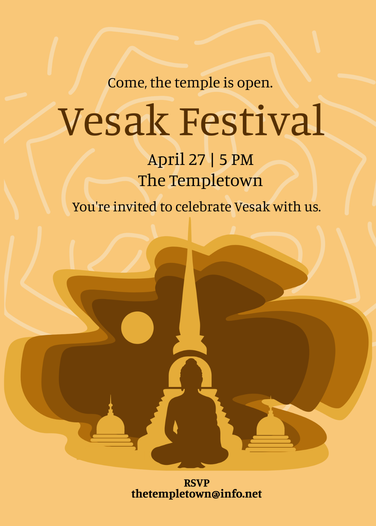 Vesak Invitation Template