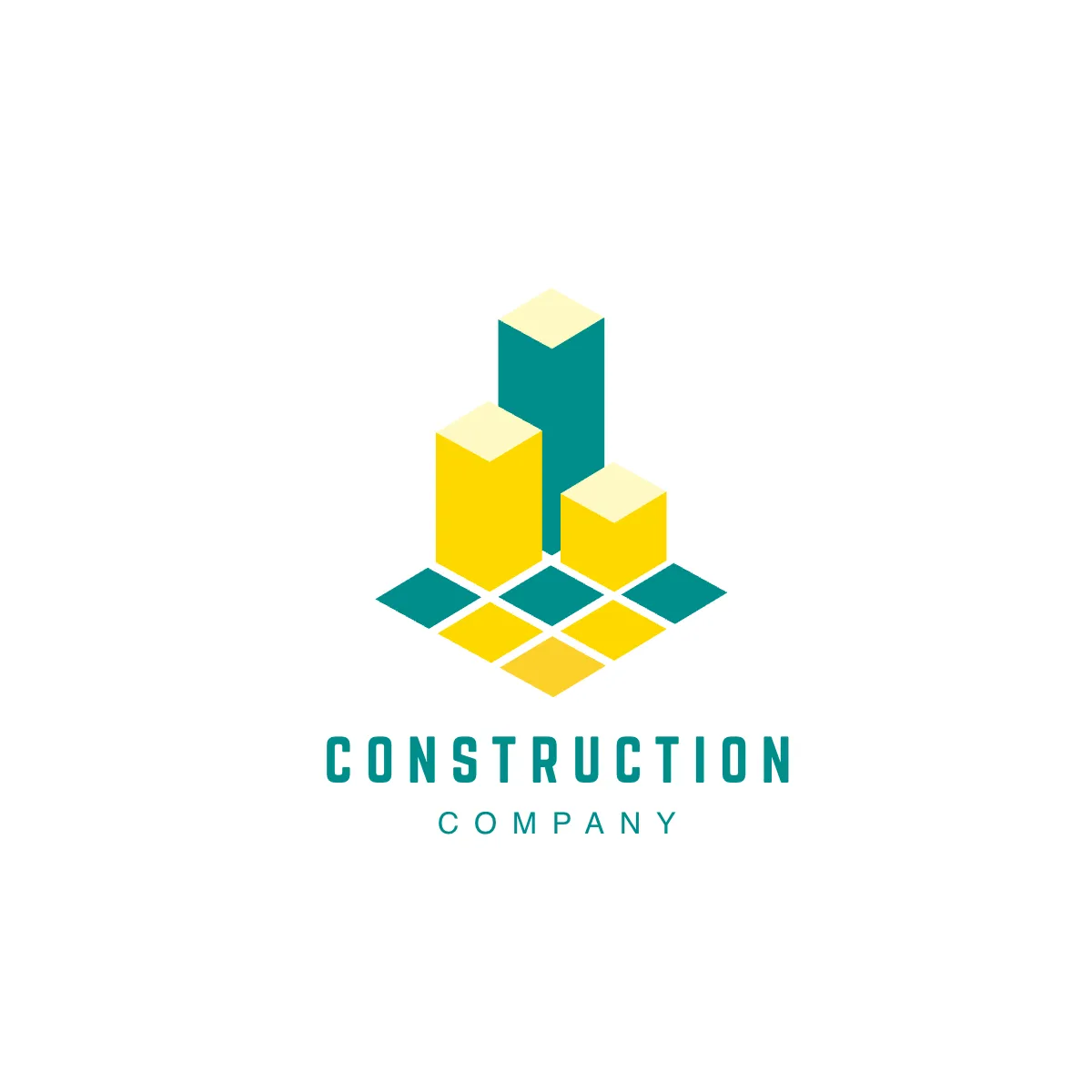 Free Construction  Building Blocks Logo Template to Edit Online
