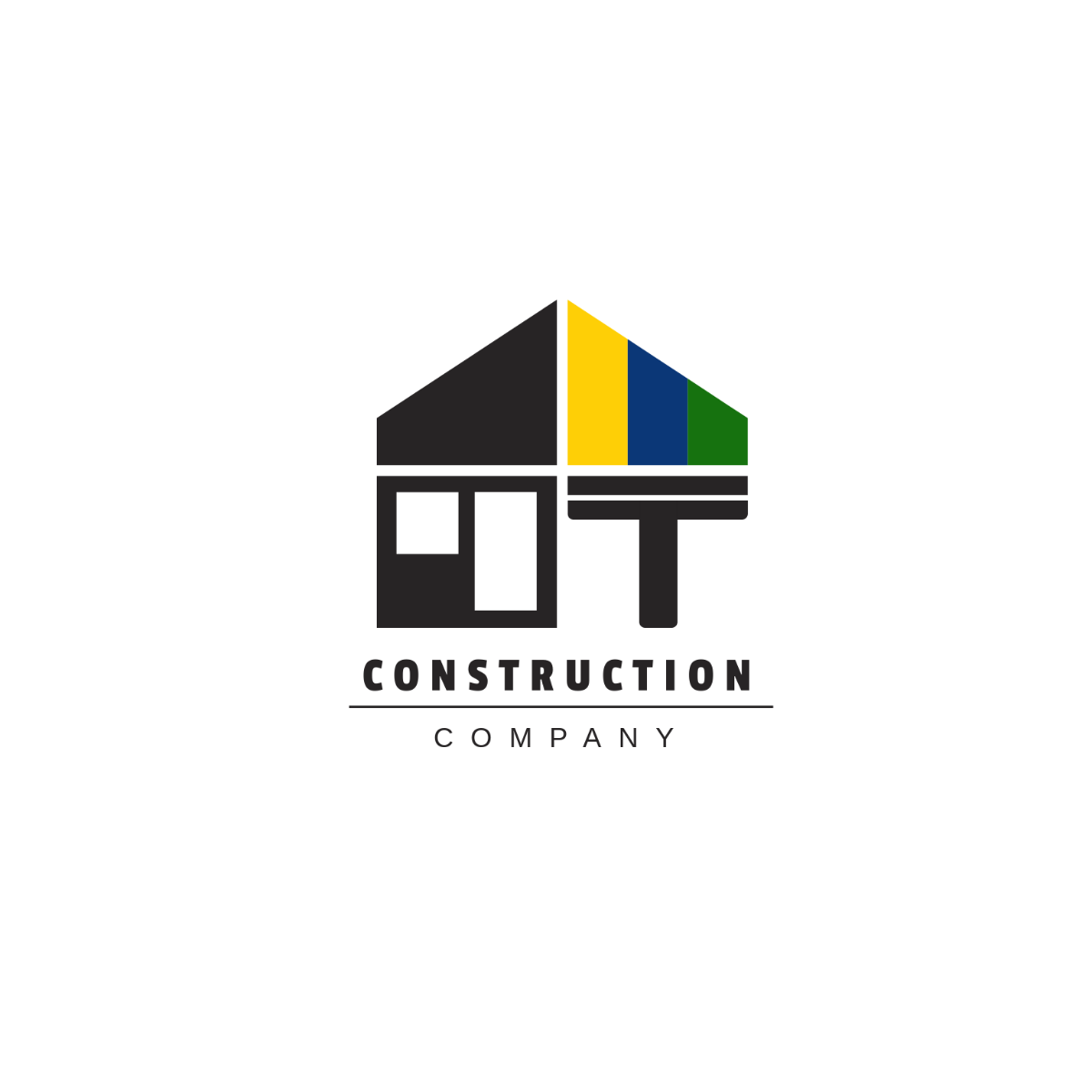 Construction  Interior Design Logo Template