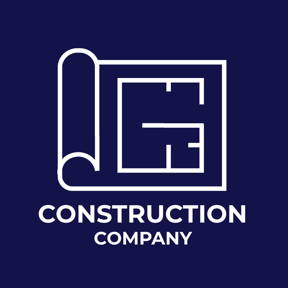 Free Construction Blueprint Logo - Edit Online & Download | Template.net