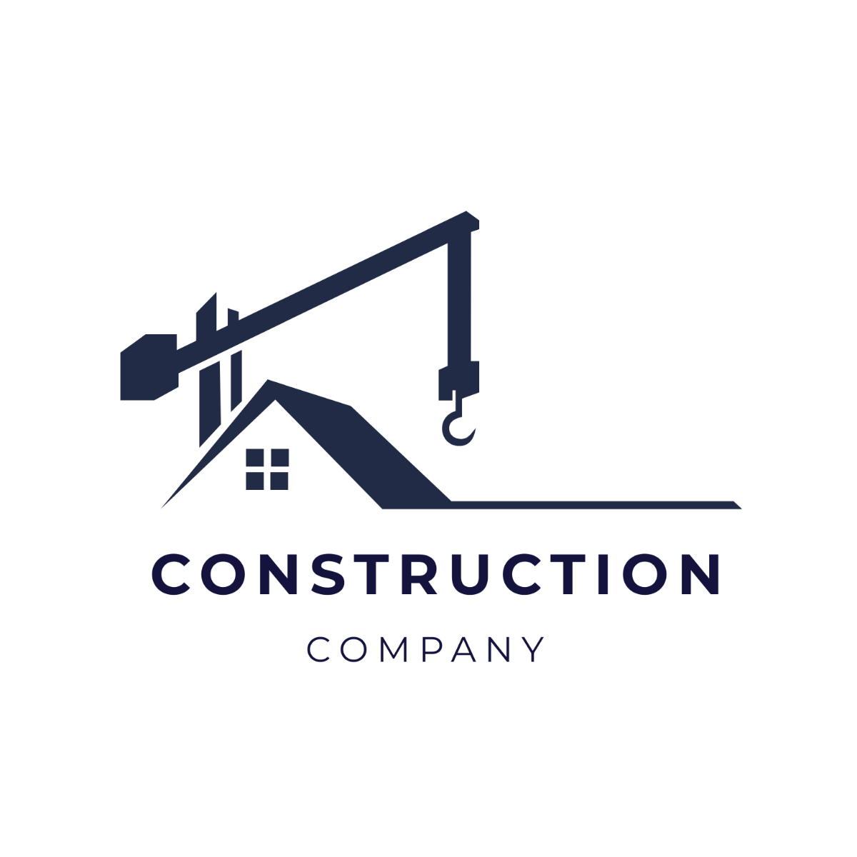 Construction Crane Logo Template