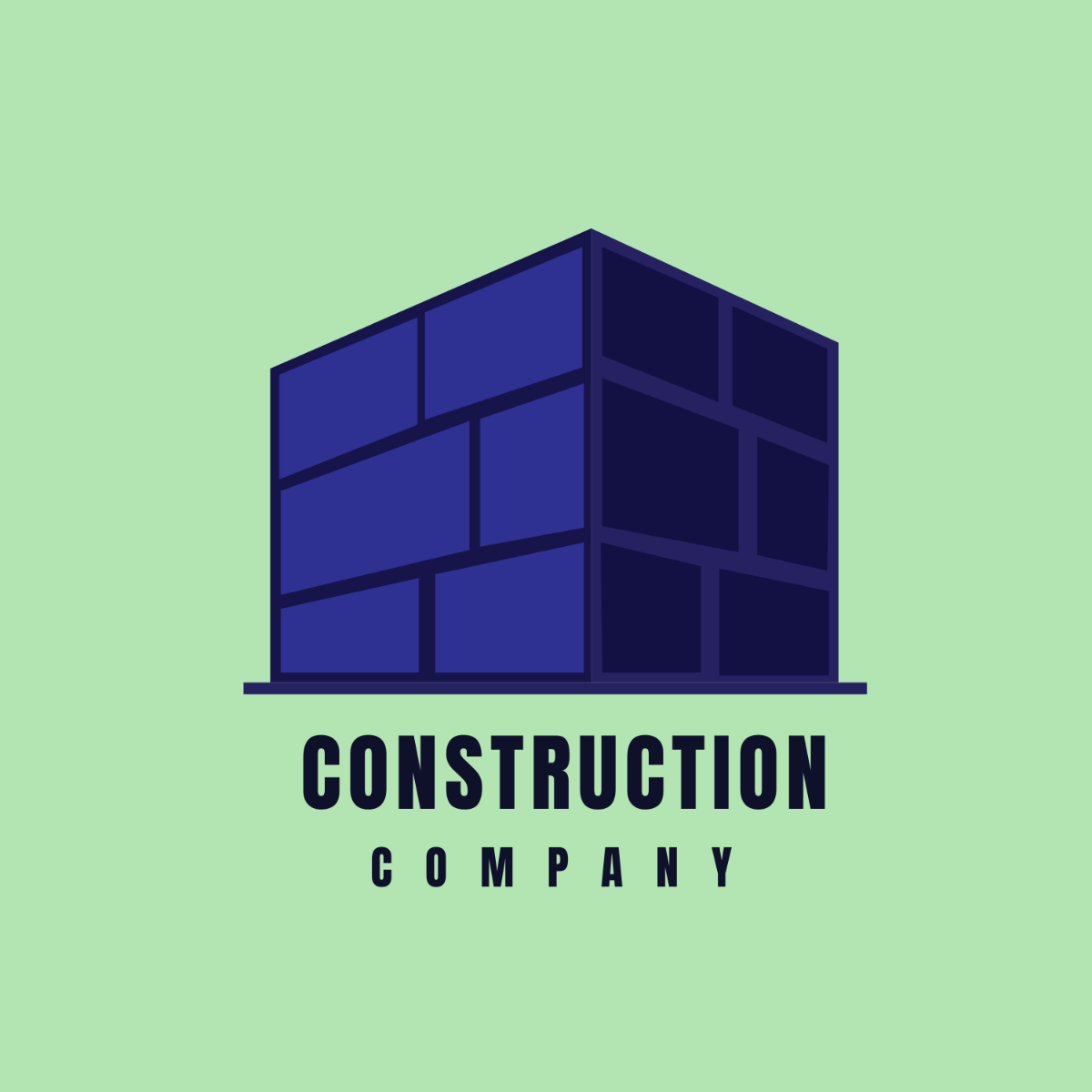 Construction  Brick Logo Template