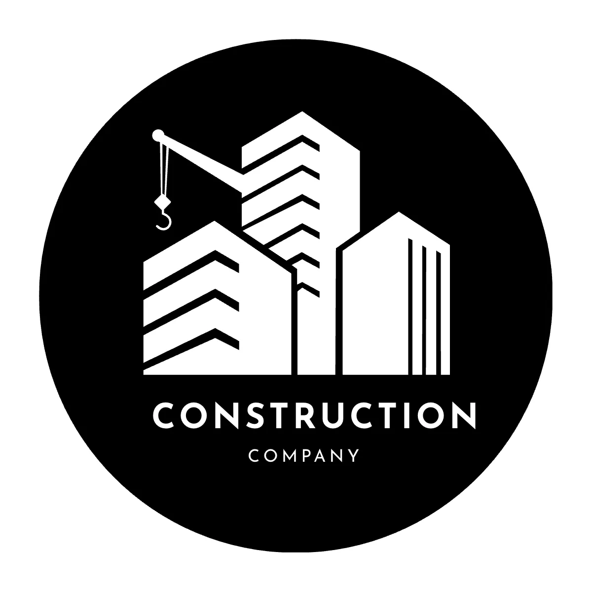 Free Construction Emblem Logo Template to Edit Online