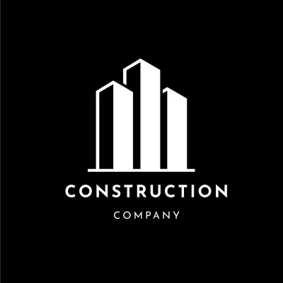 Free Construction Grayscale Logo Template to Edit Online