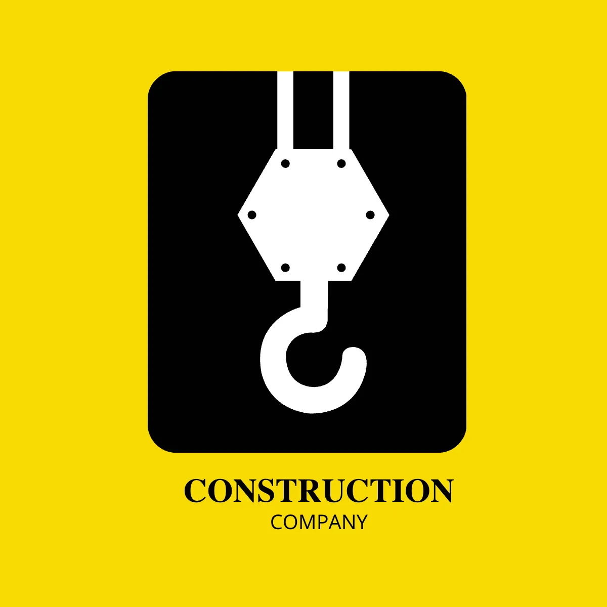 Free Construction Crane Hook Logo Template to Edit Online