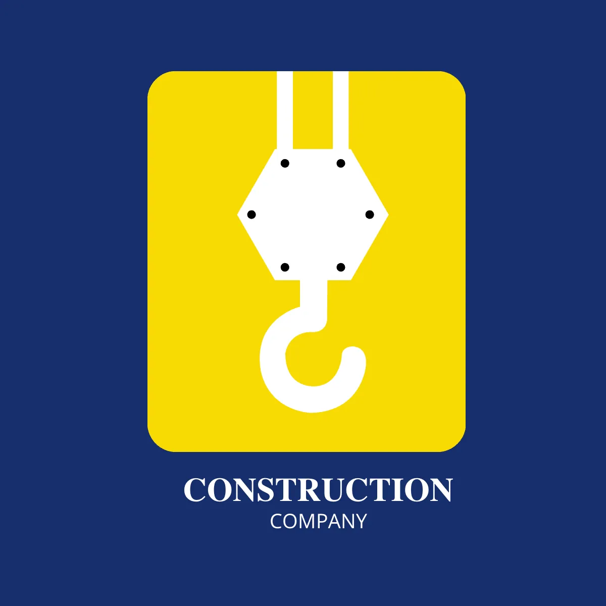 Free Construction Crane Hook Logo Template to Edit Online