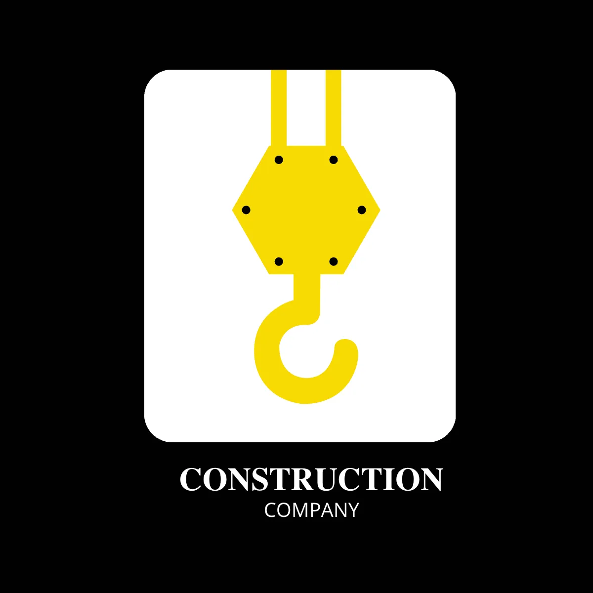 Free Construction Crane Hook Logo Template to Edit Online