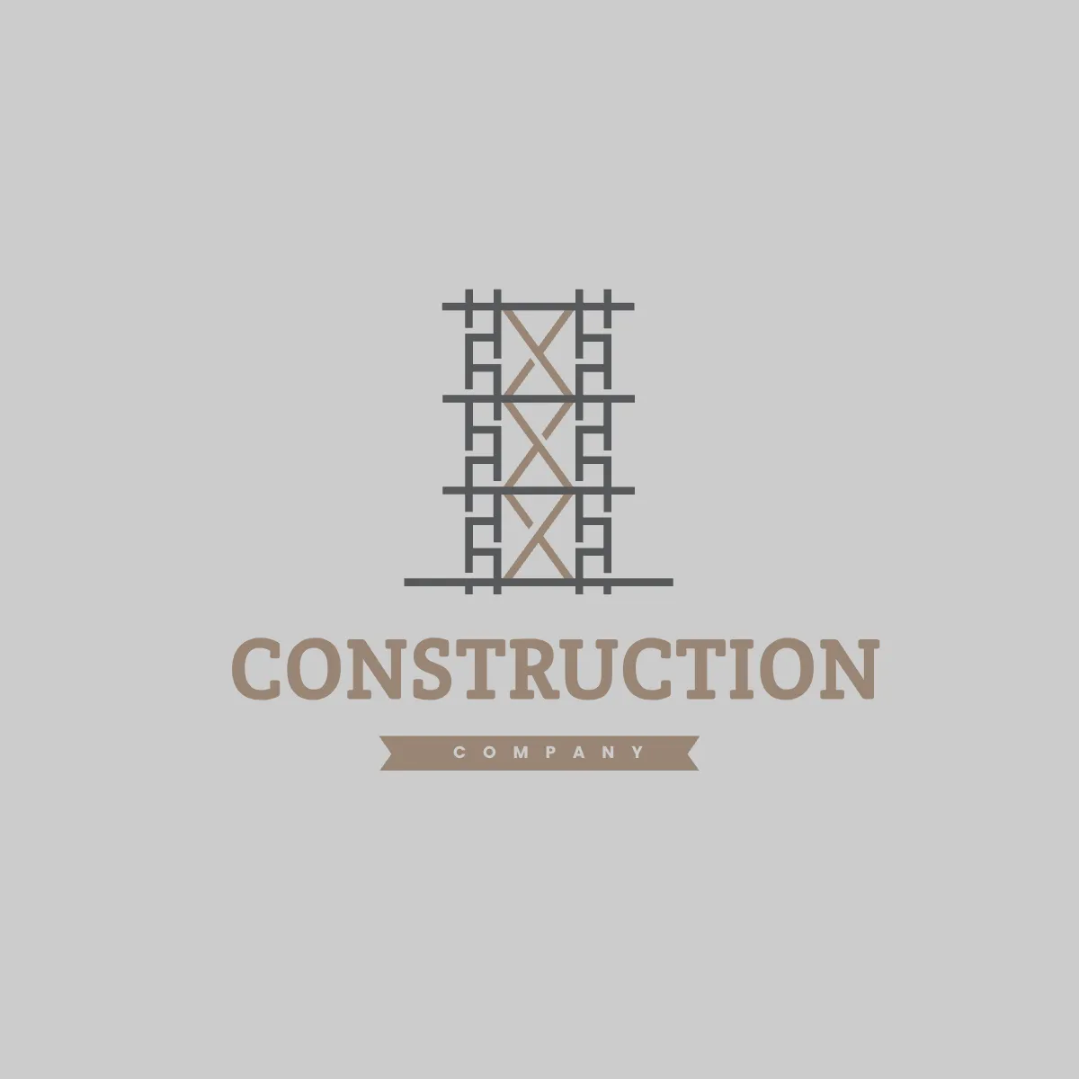Free Construction Scaffolding Logo Template to Edit Online