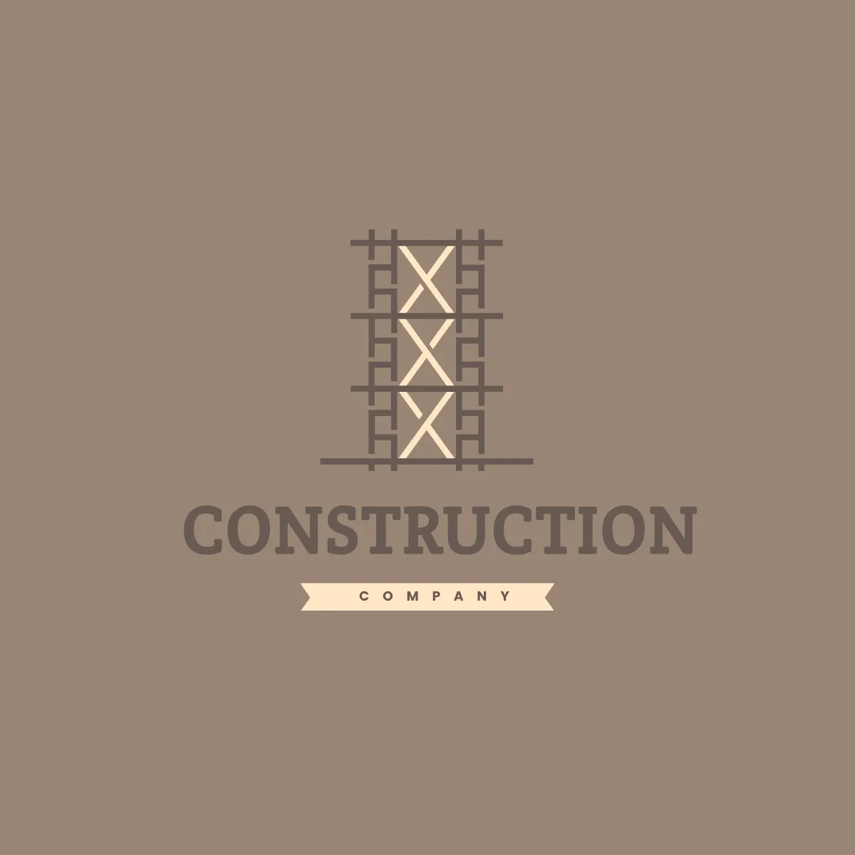 Free Construction Scaffolding Logo Template to Edit Online